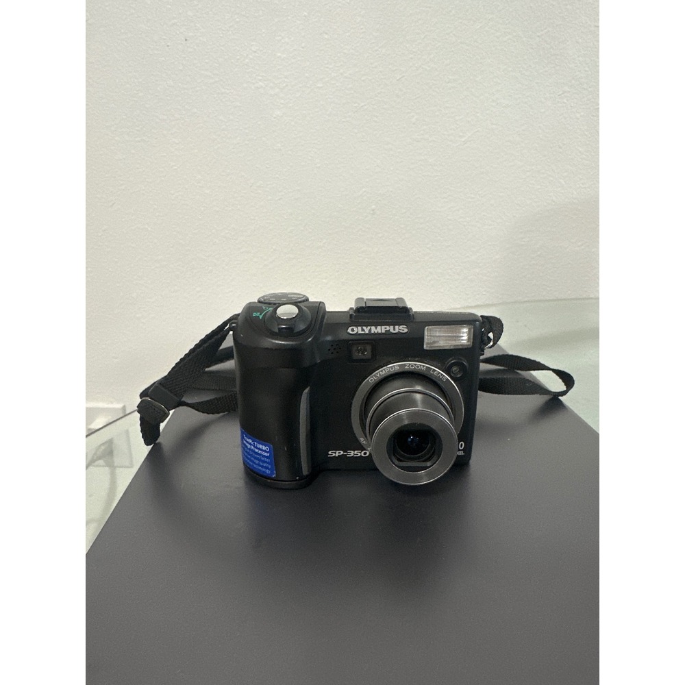 Olympus SP-350 Digital Camera 8.0MP 3x Optical Zoom Black Point and Shoot